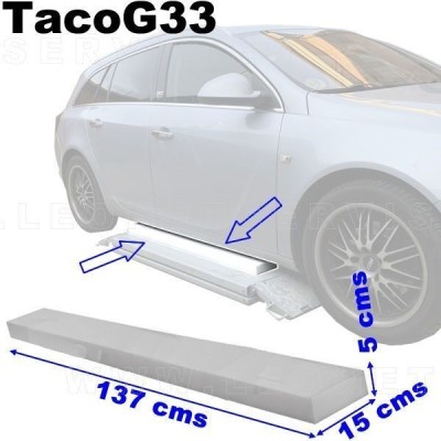 Taco EXTRA LARGO y VISCOELASTICO, medida 137x15 cm, grosor 5 cms. (1 unidad)