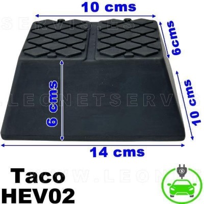 Taco ESPECIAL para elevar vehículos híbridos y eléctricos con el elevador de coches .