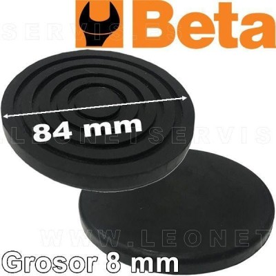 Taco de goma para gato de carretilla BETA Ø85 mm
